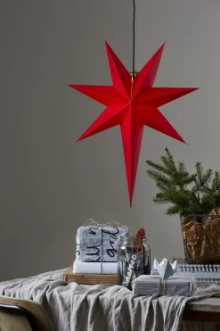 ROZEN Stjärna 65cm Röd
