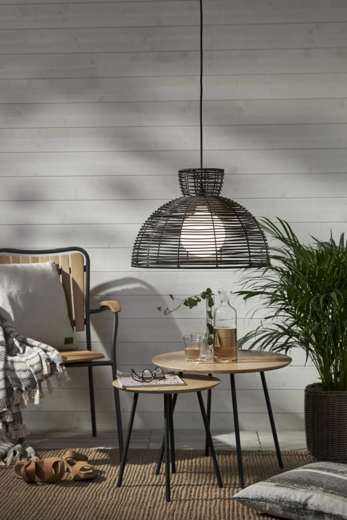 RUNDE Lampskärm 47cm Svart