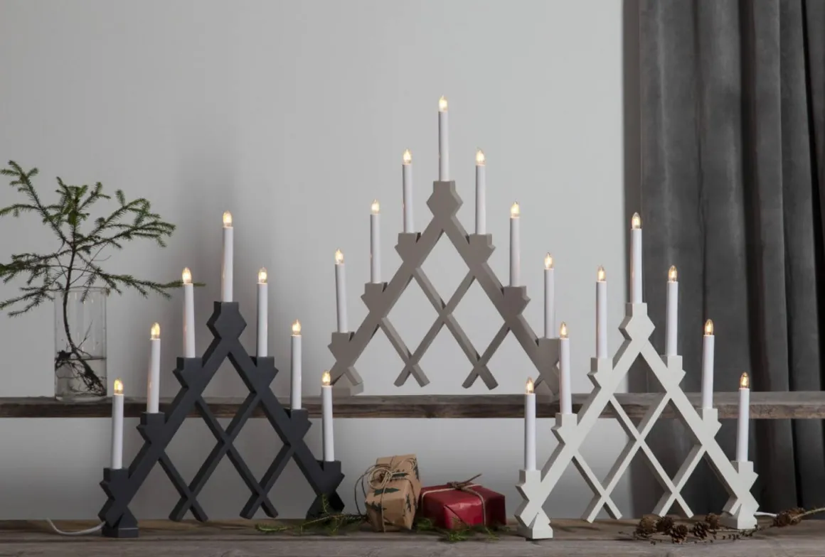 RUT Ljusstake 53cm Beige