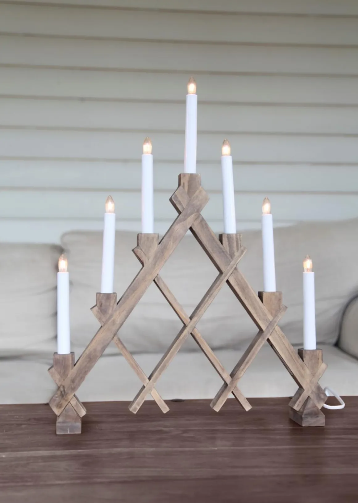 Rut Ljusstake 53cm Brun