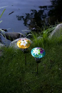 SALONA Solcellsdekoration 44cm Blå/Flerfärgad IP44