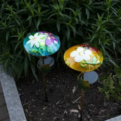 SALONA Solcellsdekoration 44cm Blå/Flerfärgad IP44