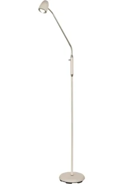 SANDNES Golvlampa 140cm Vit/Krom
