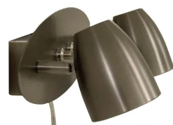 SANDNES Vägglampa Dubbel 32cm Tenn