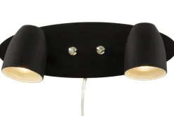 SANDNES Vägglampa 2L 32cm Svart