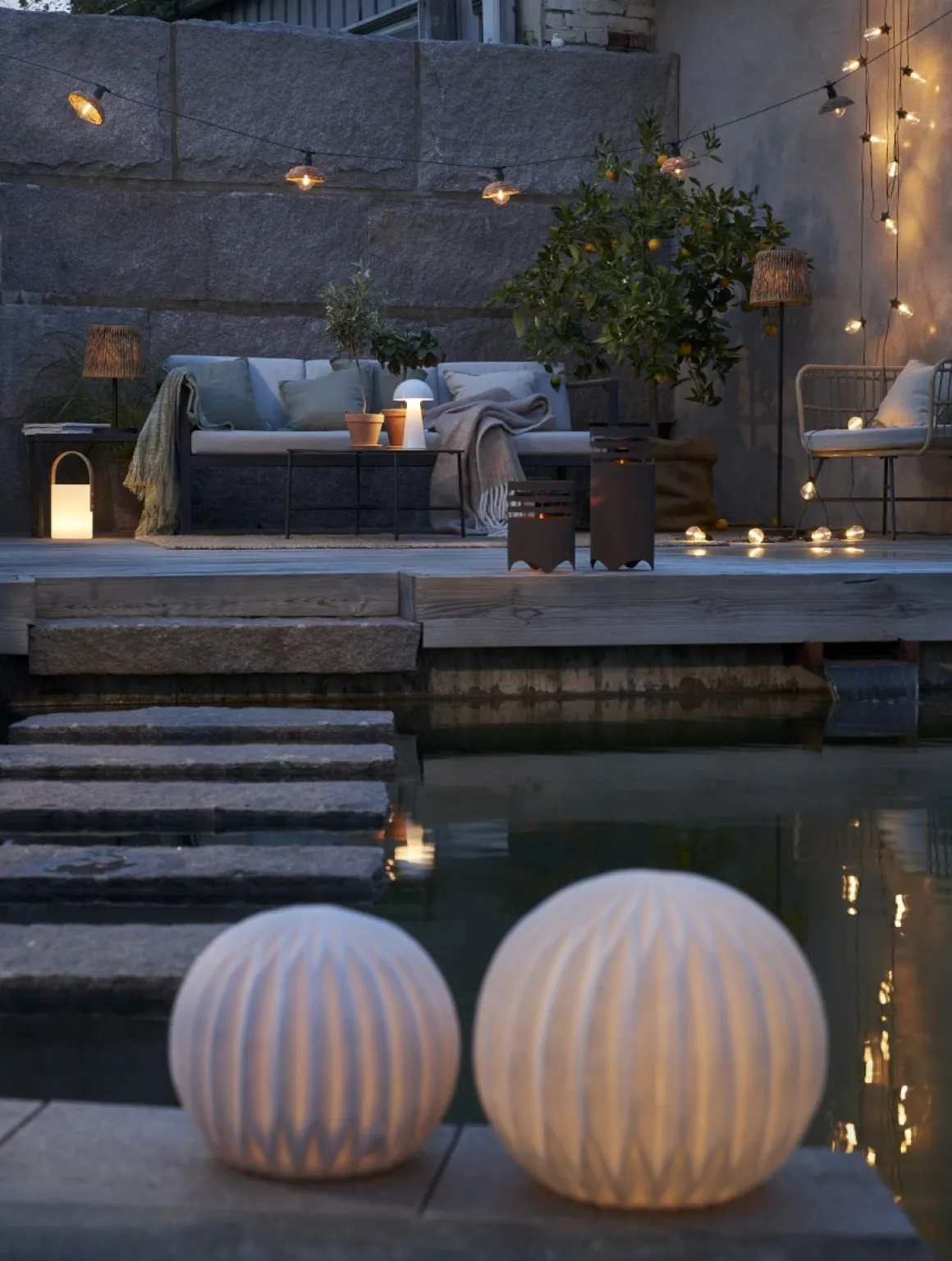 SANDY Utomhusdekoration 25,5cm Vit IP44