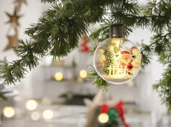 SANTA CLAUS Kula Batteri 10,7cm 3-Pack