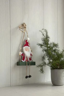 SANTA Inomhusdekoration Batteri 50cm Röd