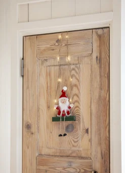SANTA Inomhusdekoration Batteri 50cm Röd