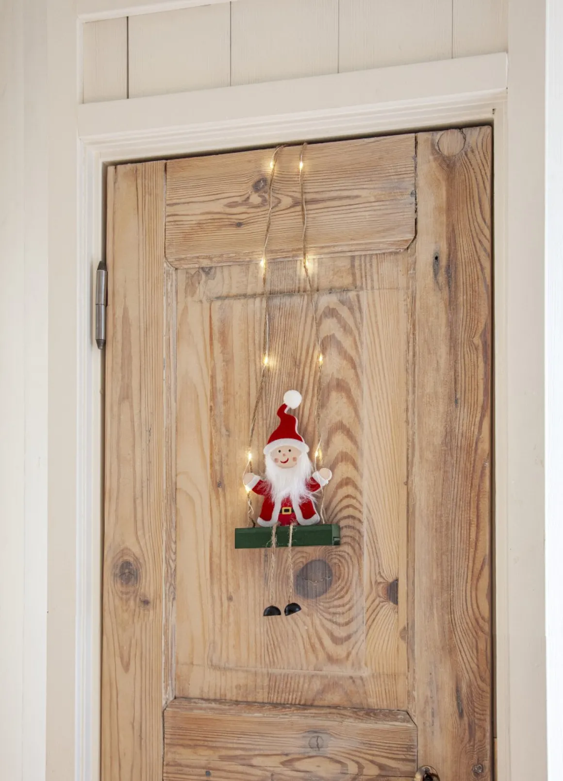 SANTA Inomhusdekoration Batteri 50cm Röd