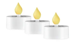 SAUL 3-PACK Solcells-Ljus 5,5cm Vit