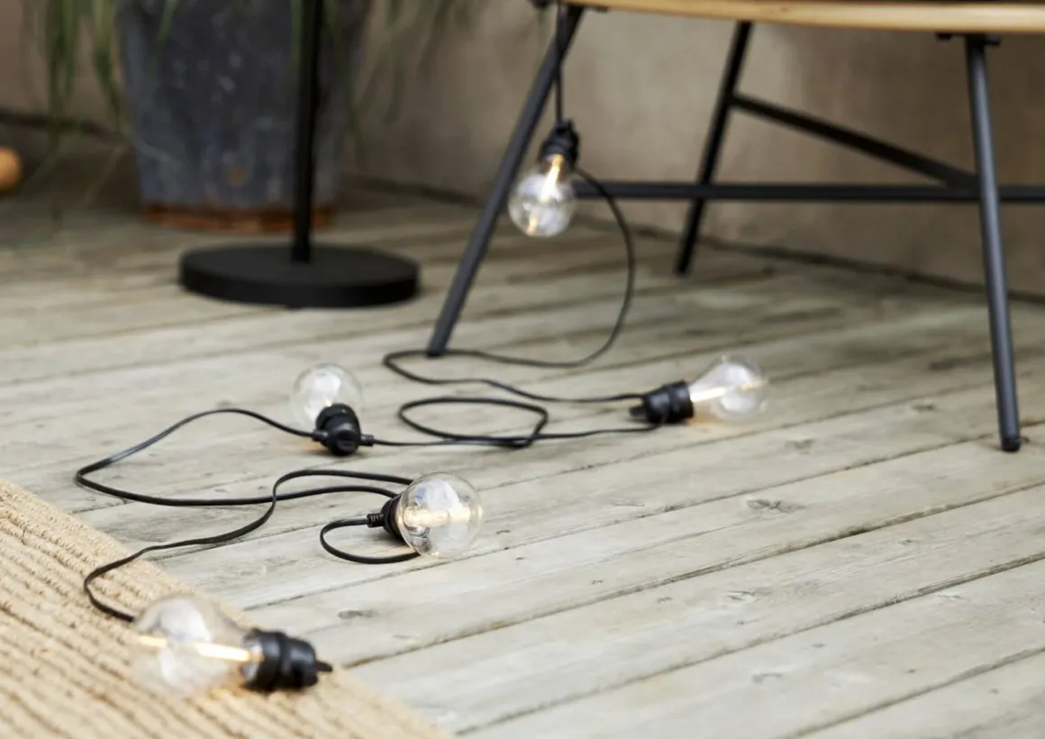 SELECTA Ljusslinga 7,2m 10LED Varmvit/Svart