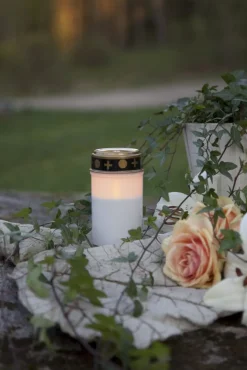 SERENE LED-Gravljus 12cm LED Opal