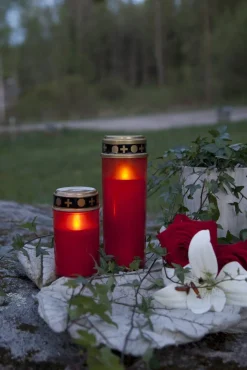 SERENE LED-Gravljus 12cm LED Röd