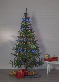 SERIE LED Julgransslinga 2m 160LED Flerfärgad/Svart IP44