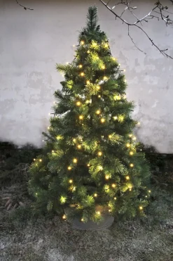 SERIE LED Julgransslinga 2m 160LED Varmvit/Svart IP44