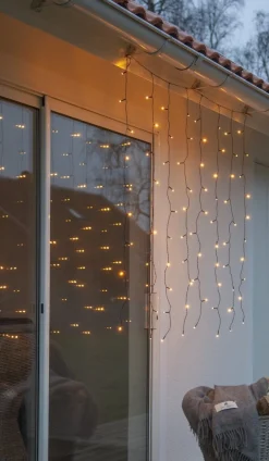 SERIE LED Ljusgardin 80LED 130cm Extra varmvit IP44