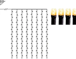 SERIE LED Ljusgardin 120LED 200cm Extra varmvit IP44