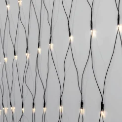 SERIE LED Ljusnät Crispy Ice White 160L 2m Svart