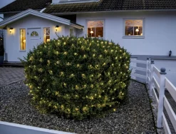 SERIE LED Ljusnät Crispy Ice White 160L 2m Svart