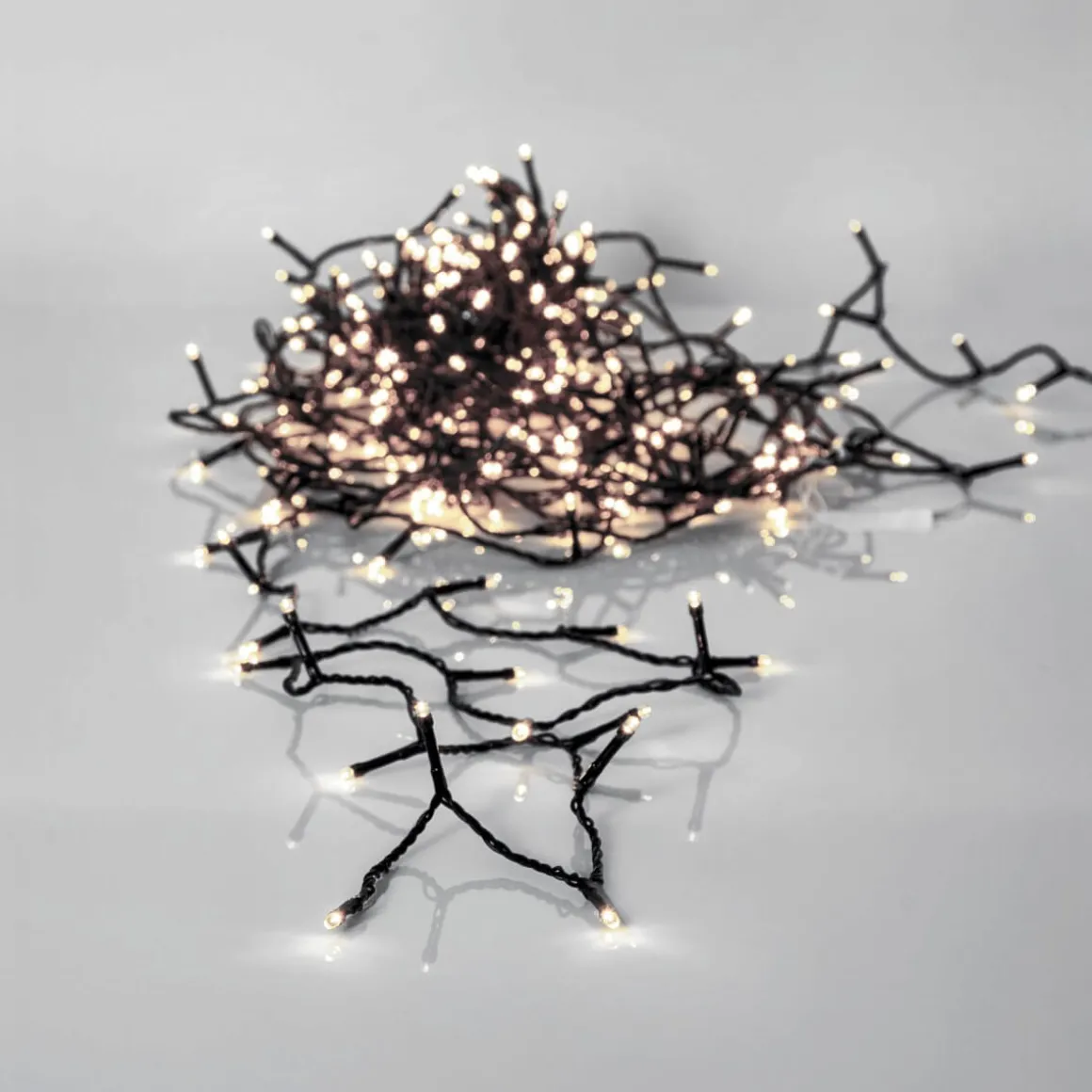 SERIE LED Ljusslinga Crispy Ice White 360L 25,2m Svart