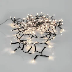 SERIE LED Ljusslinga Crispy Ice White 180L 3,6m Svart