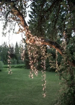 SERIE LED Ljusslinga Crispy Ice White 180L 3,6m Svart