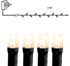SERIE LED Ljusslinga Crispy Ice White 540L 10,8m Svart