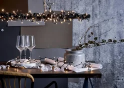 SERIE LED Ljusslinga Crispy Ice White 40L 2,8m Svart