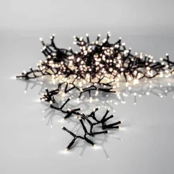 SERIE LED Ljusslinga Crispy Ice White 800L 16m Svart