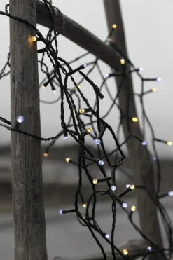 SERIE LED Ljusslinga 160L 16m Svart/Varm&Kallvit