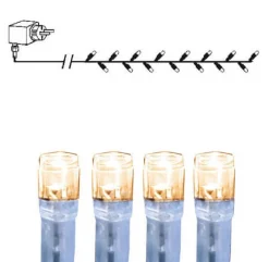 SERIE LED Ljusslinga 8m 80LED IP44 Varmvit Transparent