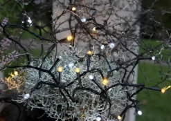 SERIE LED Ljusslinga 8m 80LED IP44 Varmvit & Kallvit Svart