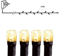 SERIE LED Ljusslinga 16m 800LED IP44 Extra varmvit Svart