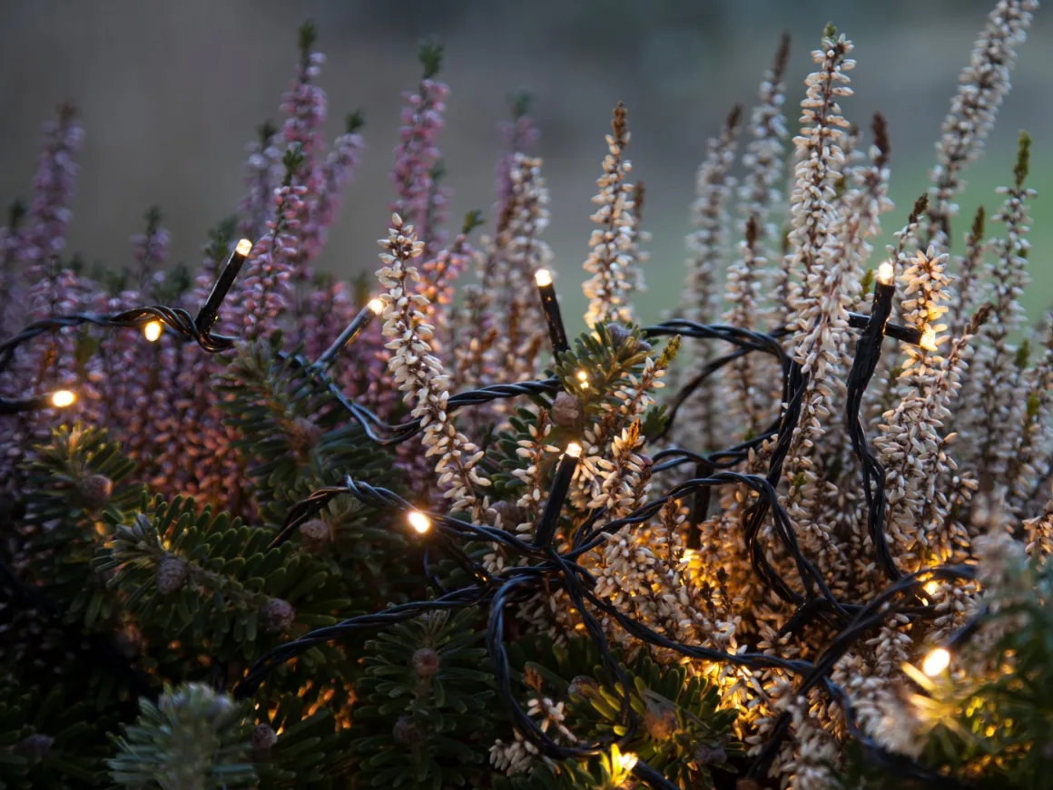 SERIE MICROLED Ljusslinga 18m 180LED Varmvit/Svart IP44