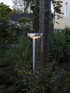 SEVILLA Solcells-Pollare 45cm Rostfritt Stål