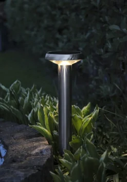 SEVILLA Solcells-Pollare 45cm Rostfritt Stål