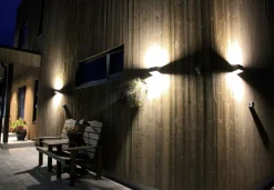 SÖGNE Vägglampa Ute 15cm Svart IP54