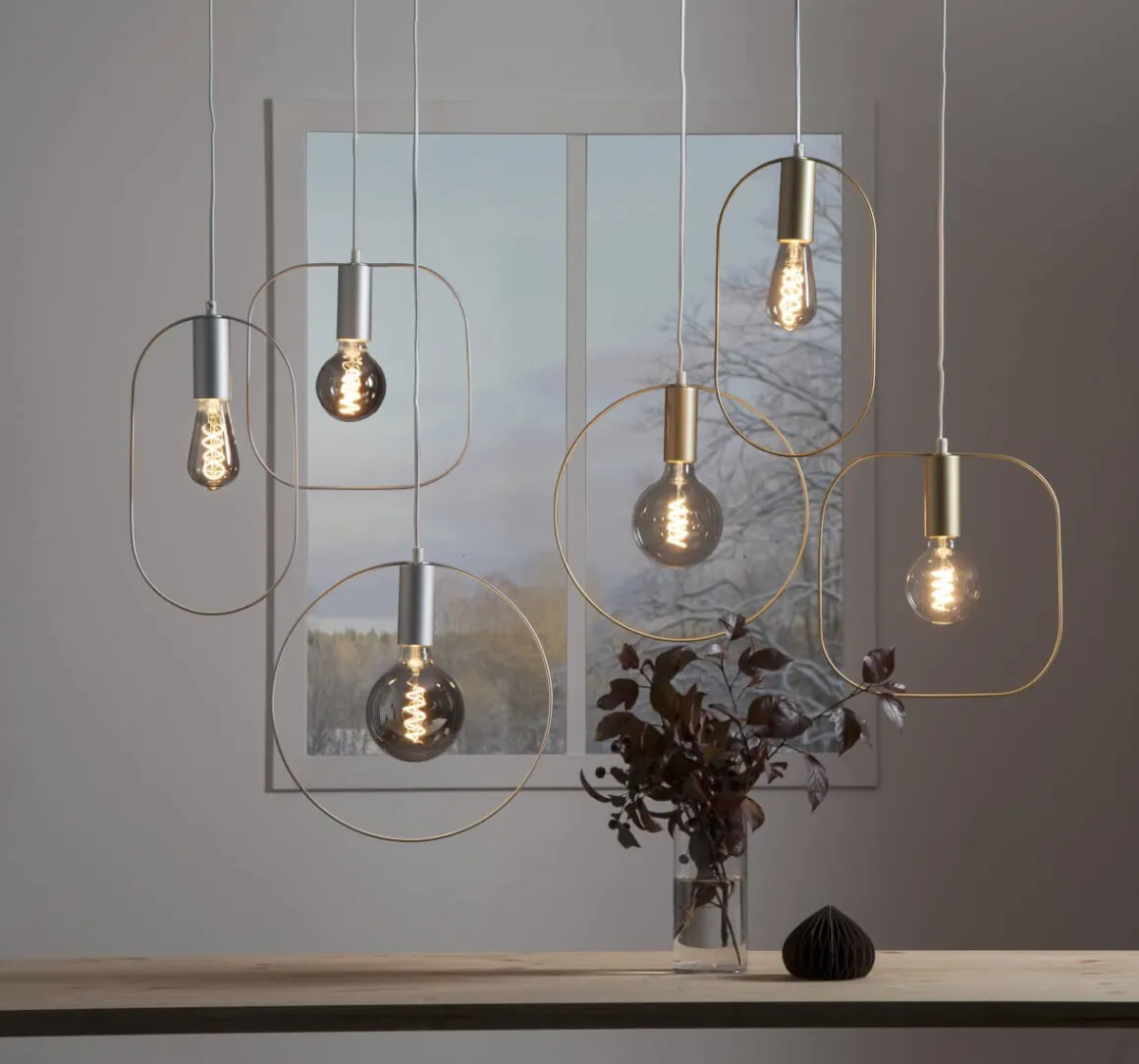 SHAPE Pendel E27 30cm Guld