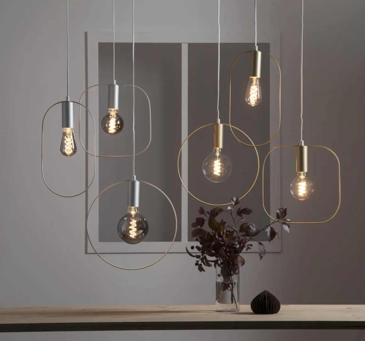 SHAPE Pendel E27 20cm Silver