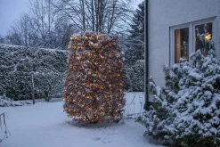 SHINY Ljusnät WARMWHITE 200L 3*3m Svart/Varmvit