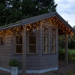 SHINY WARMWHITE Istappsslinga 960L 24m Svart 2700K