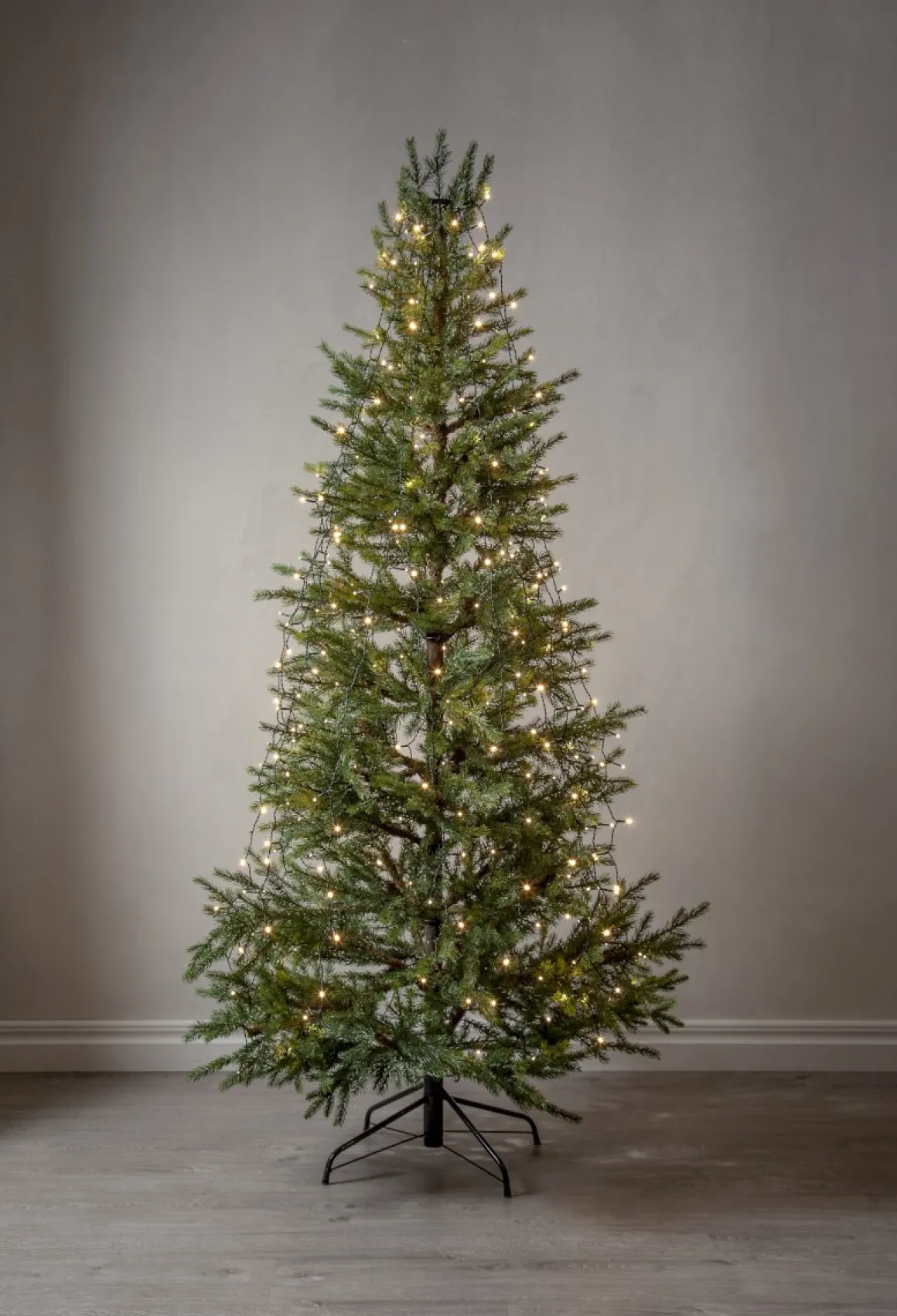 SHINY WARMWHITE Julgransbelysning 200cm 360LED Varmvit/Grön IP44