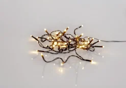 SHINY WARMWHITE Ljusslinga 3m 40LED Varmvit/Svart IP44