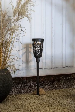 SINNIA Solcells-pollare 62cm Svart