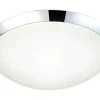 SIRACUSA LED-Plafond Bad 28,4cm Krom/Vit IP44