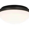 SIRACUSA LED-Plafond Bad 24,8cm Vit/Svart IP44