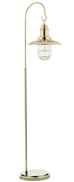 SKEPPAR Golvlampa 160cm Mässing