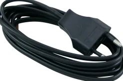 SLADDSTÄLL 2m EU-Kontakt Flat 2x0,75 Svart