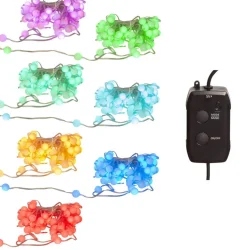 SMART FAIRY LIGHT Ljusslinga 66L Batteri 10m 66LED Multi/Silver